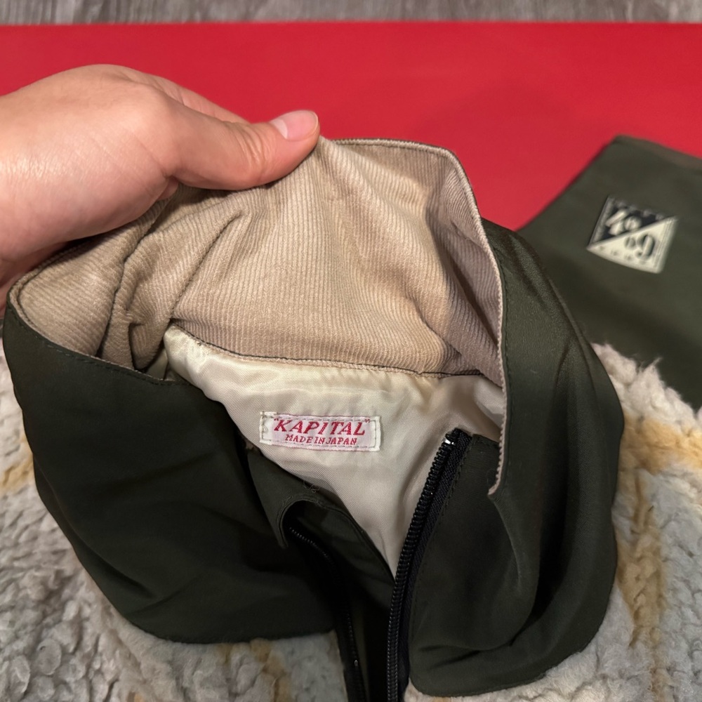 Kapital Olive and Cream Ski Jacket - Picture 4 of 4
